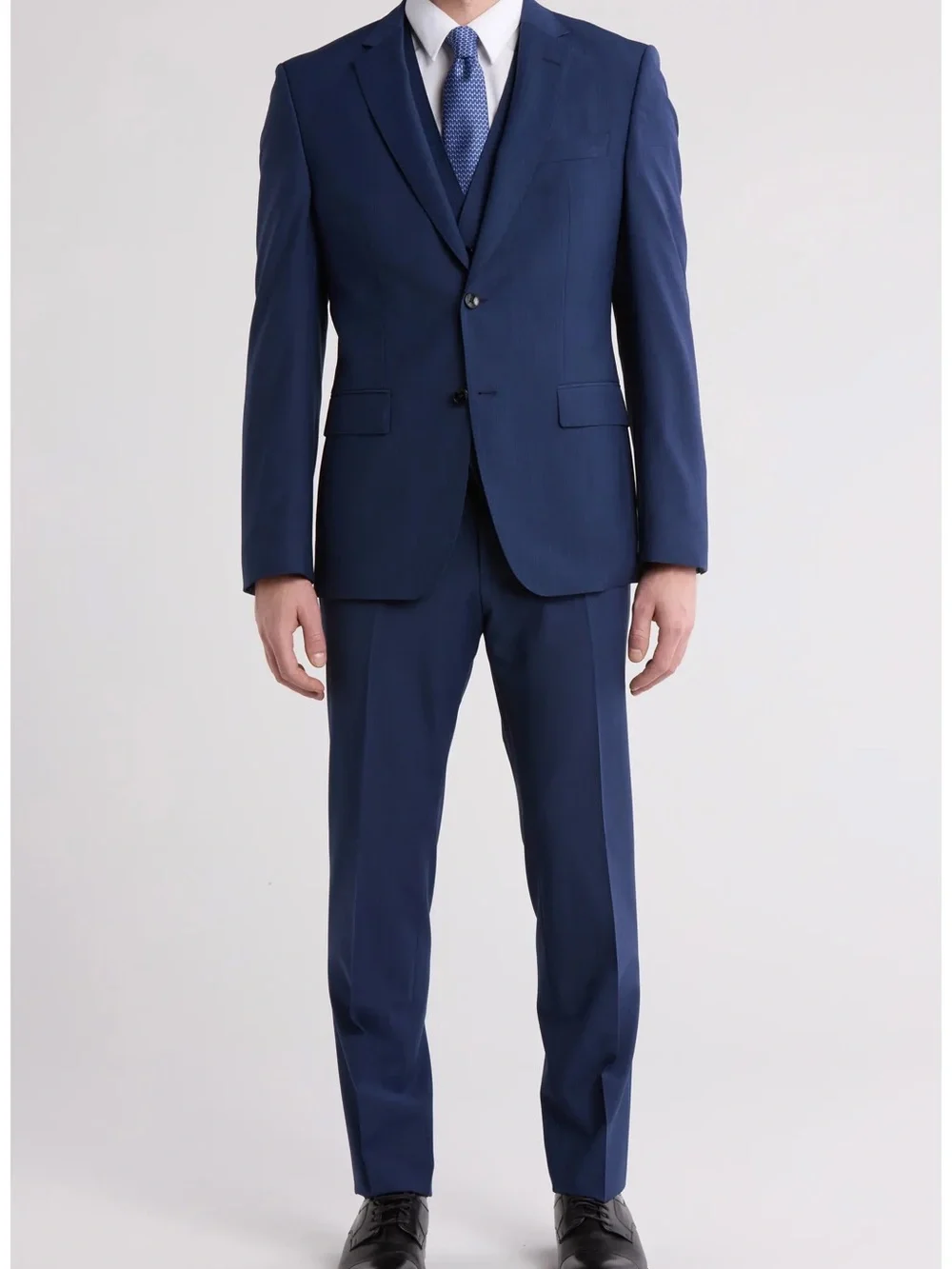 Bar III Navy Blue Three Piece Suit